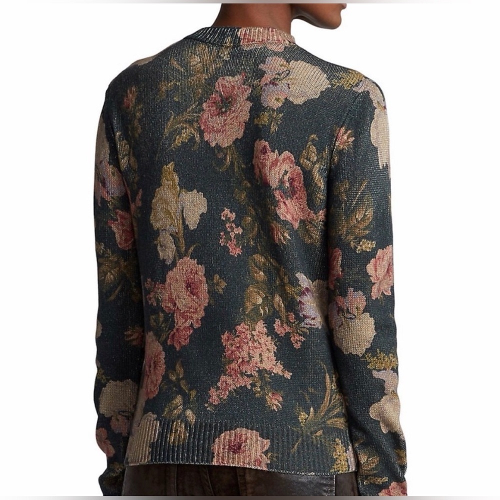 Ralph Lauren Floral Print Crewneck Sweater - Picture 3 of 7